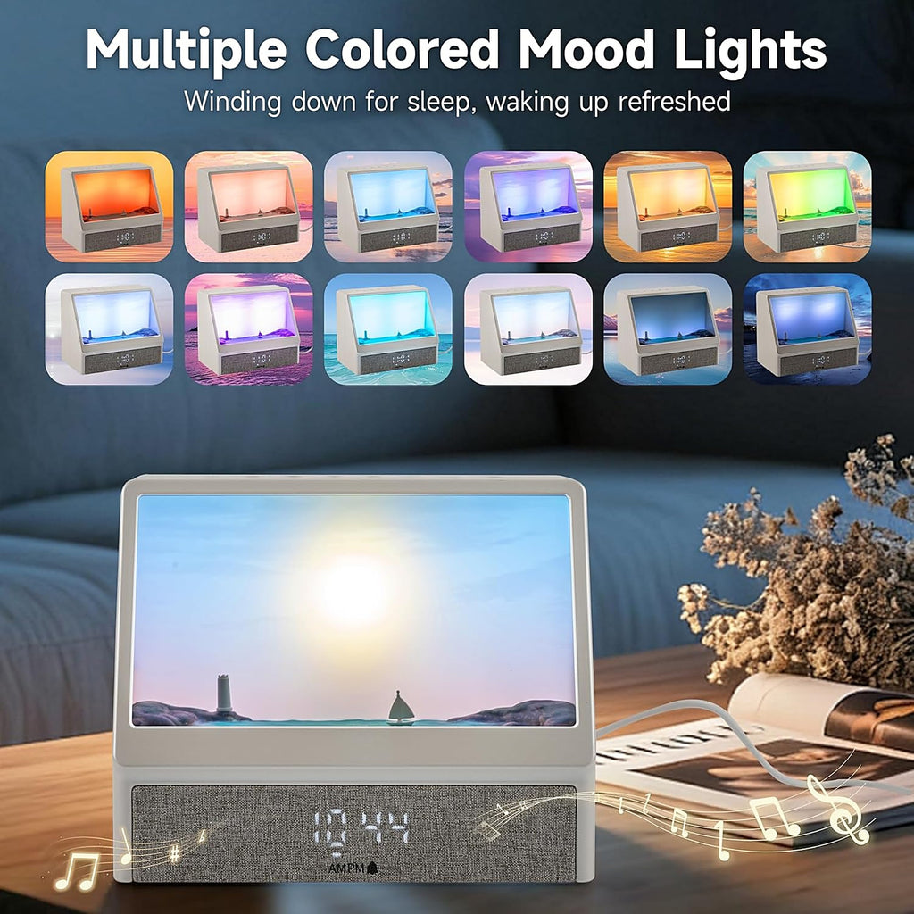 The light in 12 different colours